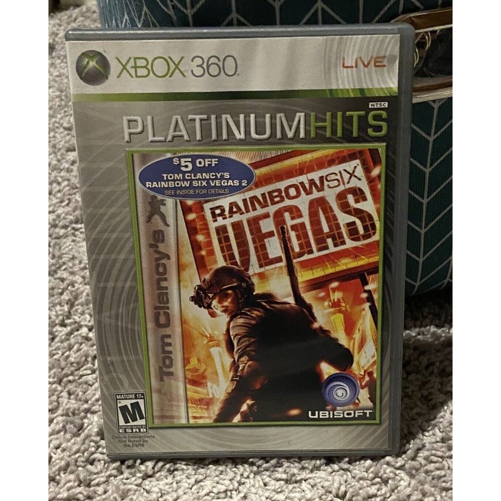 Tom Clancy Rainbow Six Vegas (Microsoft Xbox 360)  Rated Mature 17+ No Manual